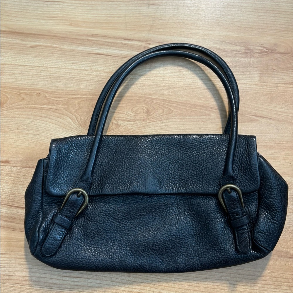 MIUMIU Archive Tote Semi Shoulder bag Logo Leather Black - Picture 6 of 14